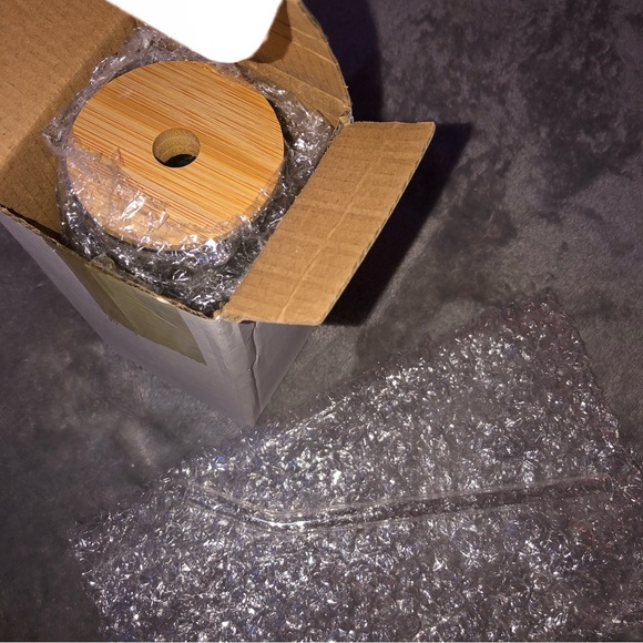 550 ml Glass Cup With Lid and Straw Bubble Tea/ Juice/ Mocha Mug drinkware - Picture 5 of 9